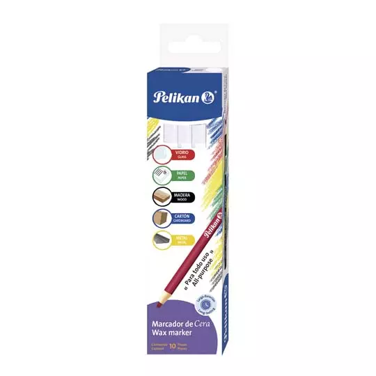 Marcador De Dera Pelikan Blanco C/10 Pzs. [PEL-MAR-80118]