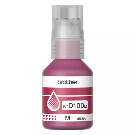 Botella De Tinta Brother BTD100M De La Serie Inkbenefit Tank Color Magenta. [BRO-TIN-100M]