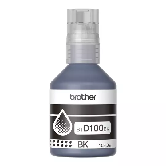Botella De Tinta Brother BTD100BK De Serie Inkbenefit Tank Color Negro [BRO-TIN-100BK]