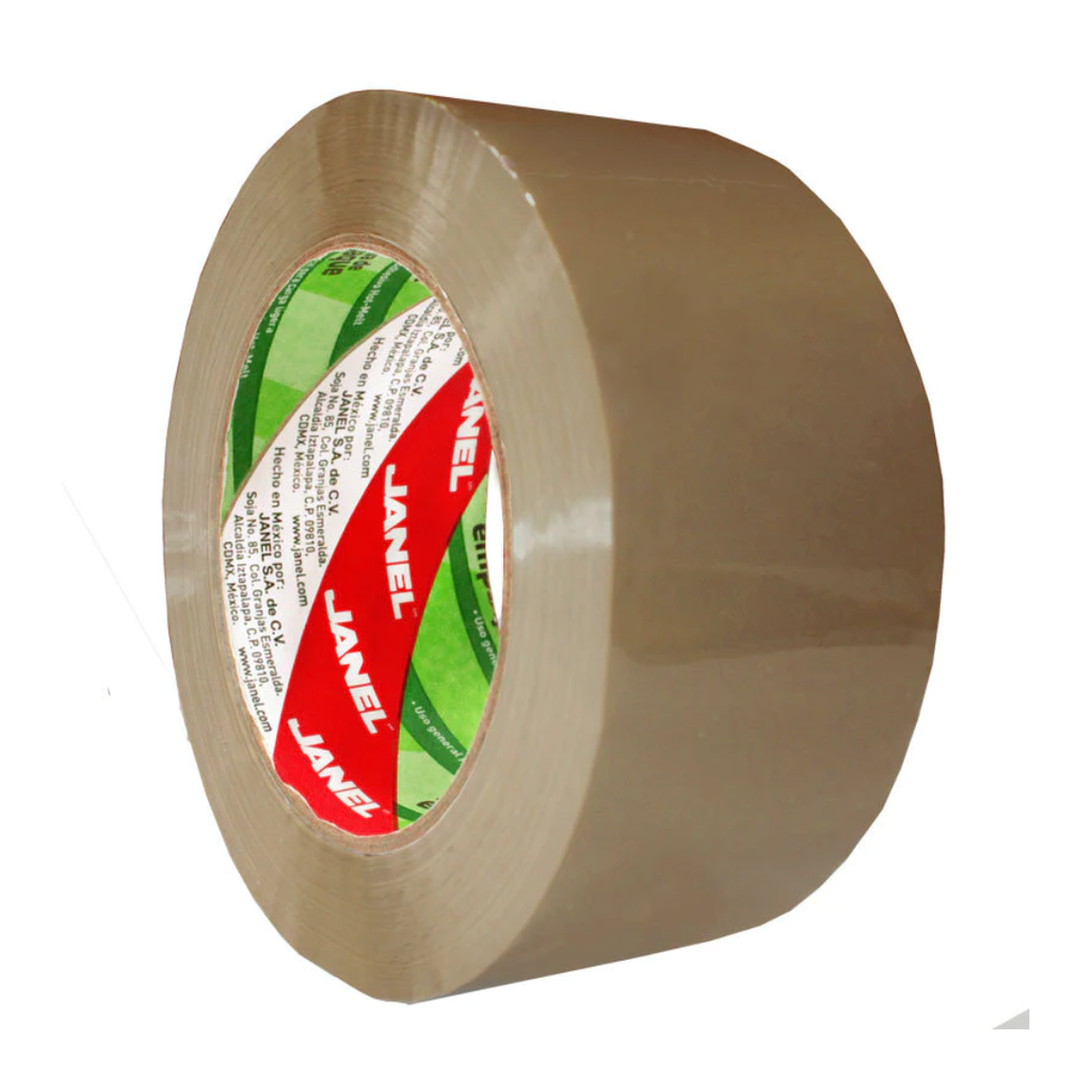 JANEL MOD. 156 CINTA DE EMPAQUE (CANELA) 48 MM X 150 M 6 PZAS PAQ. [JAN-ADS-06648X5]