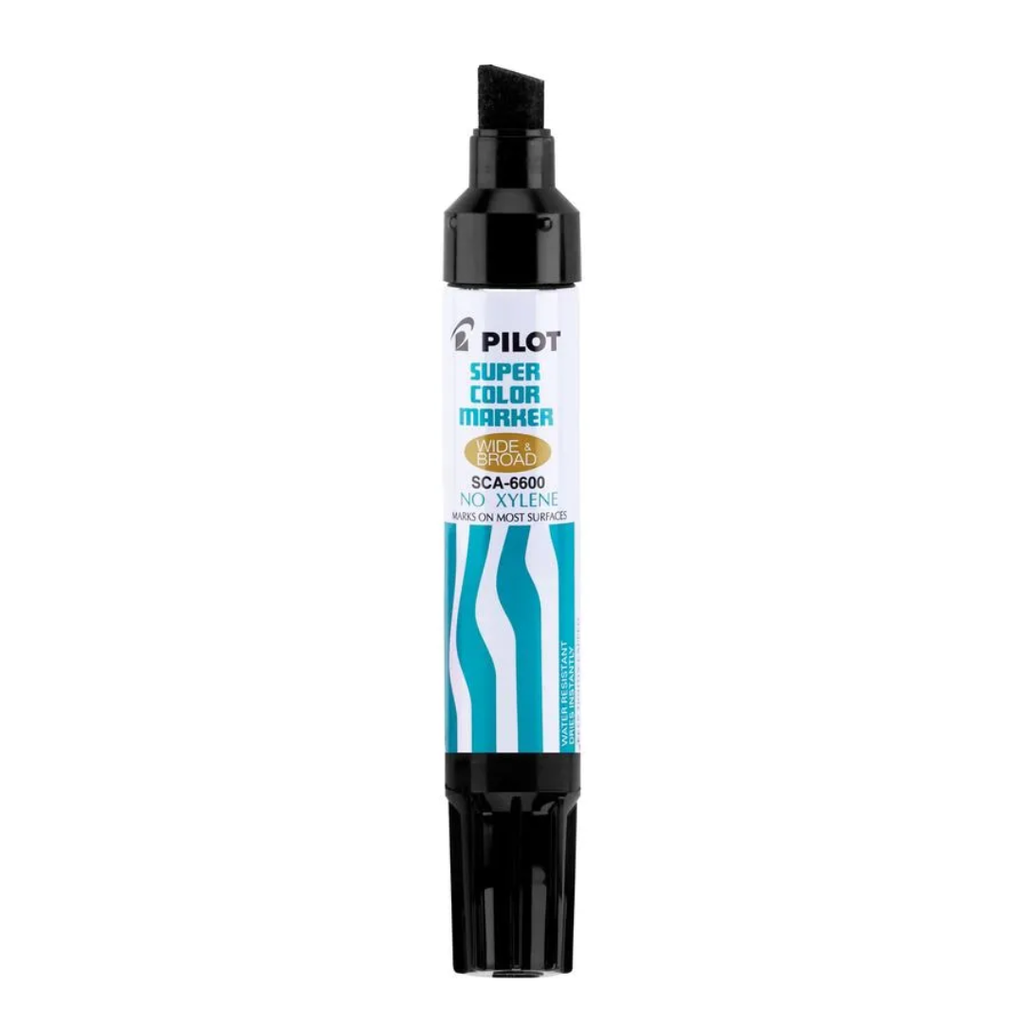 Pilot Marcador Permanente Jumbo Negra 12.5 mm, Recargable, Punta Cincel [PIIL-MAR-43000]