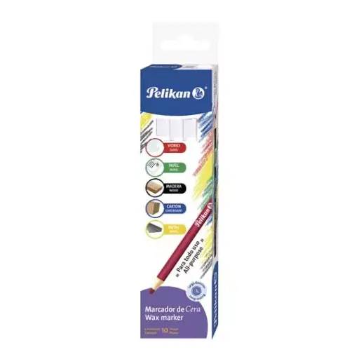 [PEL-MAR-80118] Marcador De Dera Pelikan Blanco C/10 Pzs. [PEL-MAR-80118]