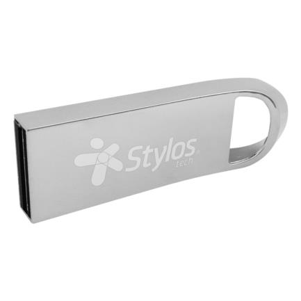 [STMUS516B] Memoria Usb Stylos  16GB Usb A 2.0 / Lectura 80MBs / Escritura 50MBs  Color Plata [STMUS516B]