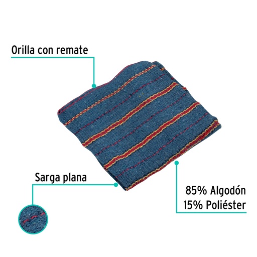 [JER-1GP] Jerga gris plana de 1 m x 48 cm, Klintek [JER-1GP]