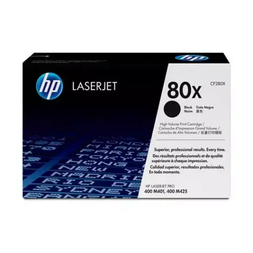 [HP-TO-CF280X] Cartucho de tóner negro HP 80x. [HP-TO-CF280X]