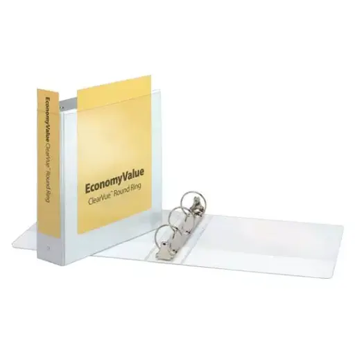[ESS-CAR-E90081] Carpeta Panorámica Económica Cardinal Carta Blanca De 2 Pulgadas Herraje "O" [ESS-CAR-E90081]
