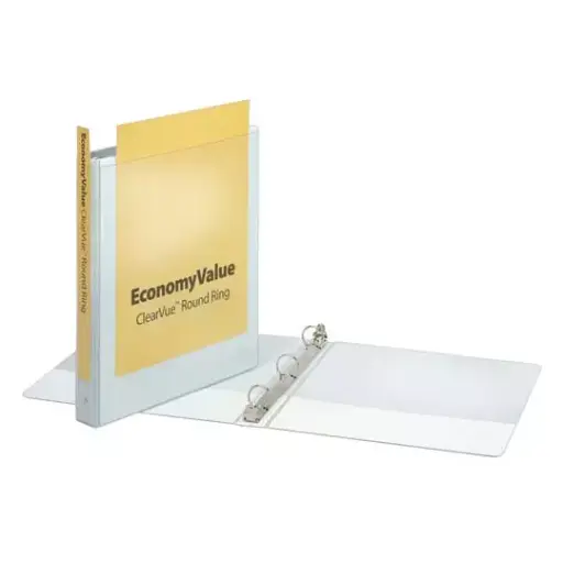 [ESS-CAR-E90091] Carpeta Panorámica Económica Cardinal Carta Blanca De 3 Pulgadas Herraje "O" [ESS-CAR-E90091]