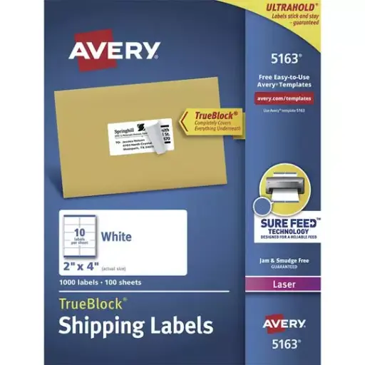 [AVE-ETI-5163] Etiqueta Tecnología Laser Avery Color Blanco [AVE-ETI-5163]