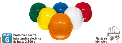 Cascos De Seguridad, Ajuste De Intervalos Colores Varios [CAS-RP]