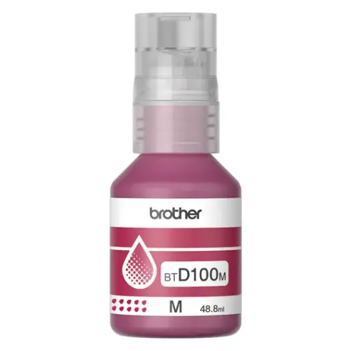 [BRO-TIN-100M] Botella De Tinta Brother BTD100M De La Serie Inkbenefit Tank Color Magenta. [BRO-TIN-100M]