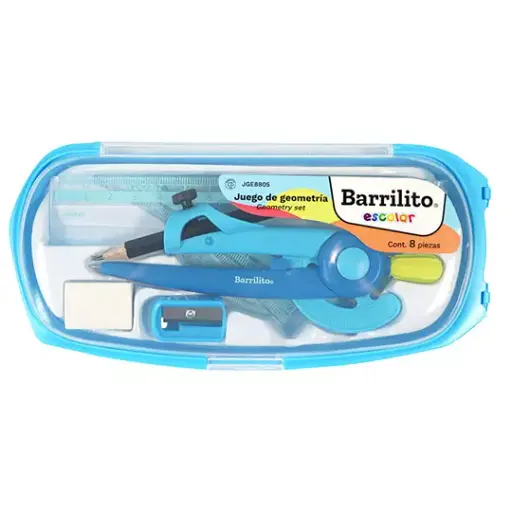 [BAR-GEO-JGE8805] Juego De Geometría Barrilito Estuche. [BAR-GEO-JGE8805]
