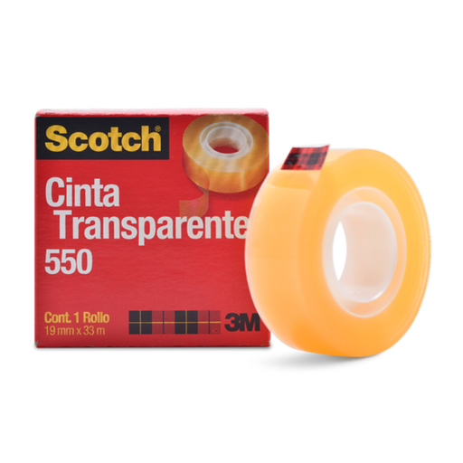 [P3M-ADS-55019X3] Cinta Scotch transparente 550 3M 19x33 cm [P3M-ADS-55019X3]