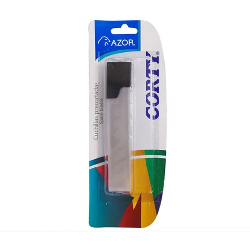 [AZO-NAV-405N] AZOR Navaja Corty 450N grande 18 mm blíster con 10 navajas [AZO-NAV-405N]