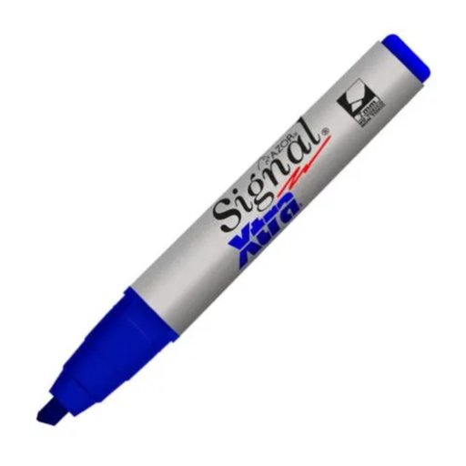 [AZO-MAR-40103] AZOR SIGNAL XTRA 40003 MARCADOR PERMANENTE PUNTO CINCEL 6 MM AZUL 1 PZA  [AZO-MAR-40103]             