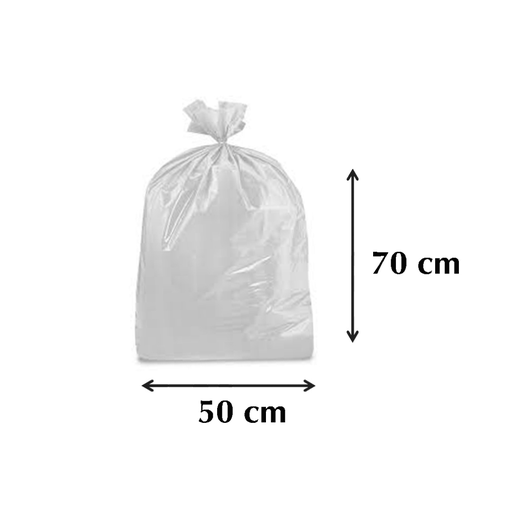 [ETJAFE0000201] Bolsas de Basura PET 50×70 cm • Transparentes • Paq 1 kg – Multiusos