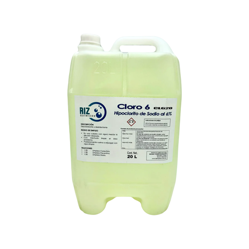 [PLG0181] Cloro 20 L – Bidón Incluido, Desinfectante y Blanqueador [PLG0181]