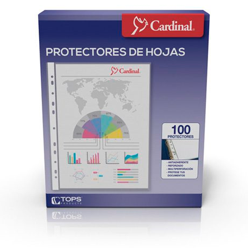 [ESS-PRH-64003] Esselte Cardinal Protector Carta Transparente Antirreflejante Caja/100 pz [ESS-PRH-64003]
