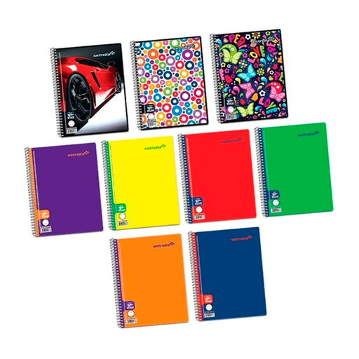 [PPC0252]  Cuaderno Estrella Forma Francesa C7 – 100 hjs Cuadro Grande 7 mm [PPC0252]