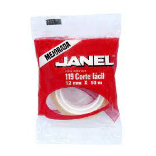 [1191210700-1] Cinta Adhesiva Janel 119 Corte Fácil 12x10mm 1 Pz [1191210700]             