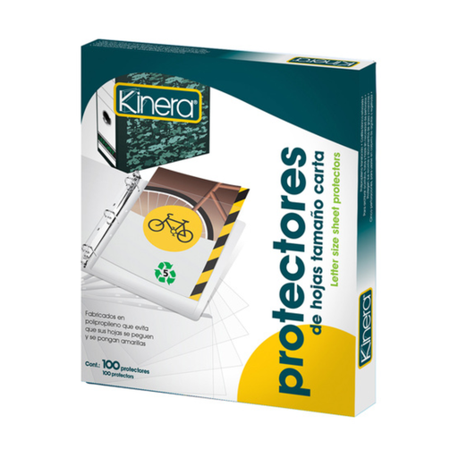 [AZO-PRH-360] KINERA Protector Carta/100 pz Color Transparente. [7501428704516] [AZO-PRH-360]