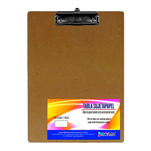 [7502270051650] Kyma Macocel Tabla Sujeta Papel Carta [7502270051650]