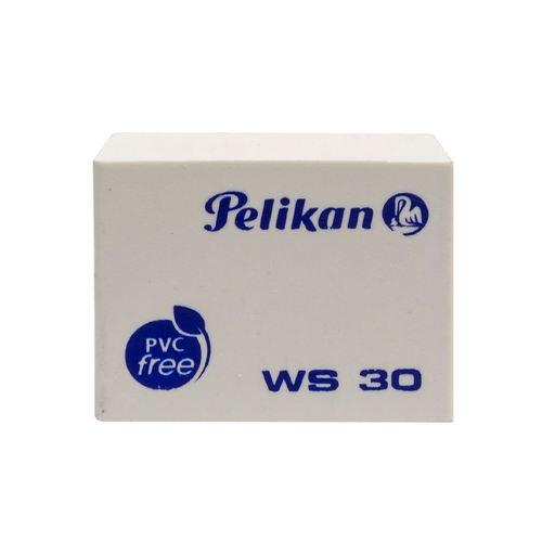 [PEL-GOM-WS30] Pelikan Goma de Borrar Pelikan WS-30 – Vinilo Blanco, Libre de PVC [PEL-GOM-WS30]