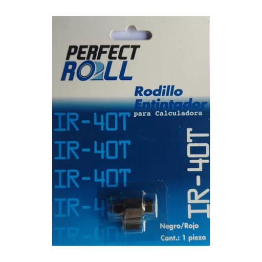 [ETPAPE0002995] Rodillo de Tinta IR‑40T Negro & Rojo • Compatible Calculadoras • 1 pieza