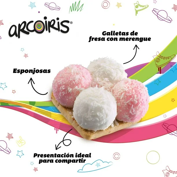 Arcoiris Gamesa con 12 pzas de 75 g c/u