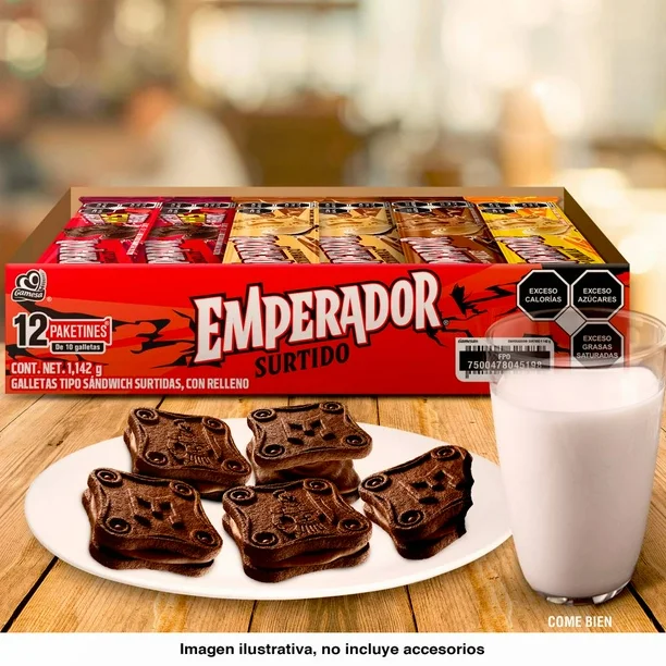 Galletas Emperador Gamesa Sabor Surtido 12 Paketines