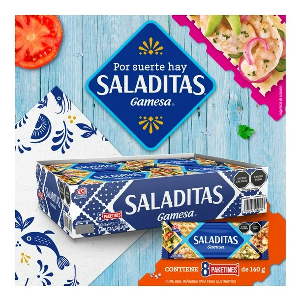 Galletas Saladas Saladitas Gamesa 1120 g