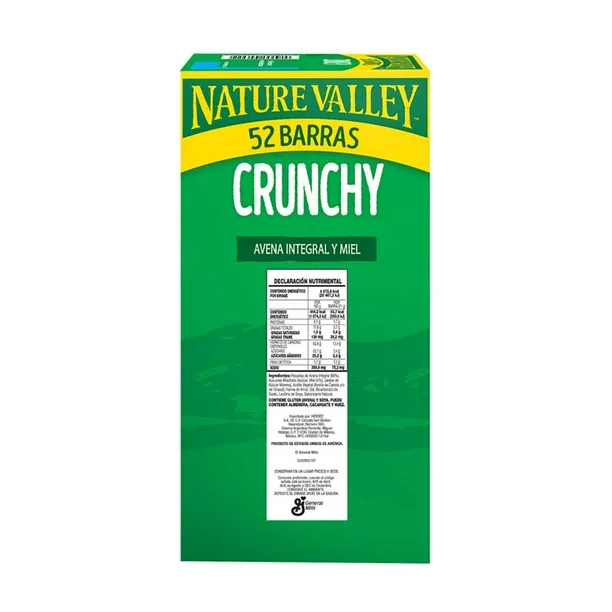 Barras de Granola Nature Valley Crunchy Miel 26 pzas de 42 g c/u
