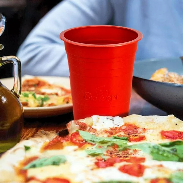 Vasos Biodegradables BioWabi Rojos con 120 pzas de 530 ml