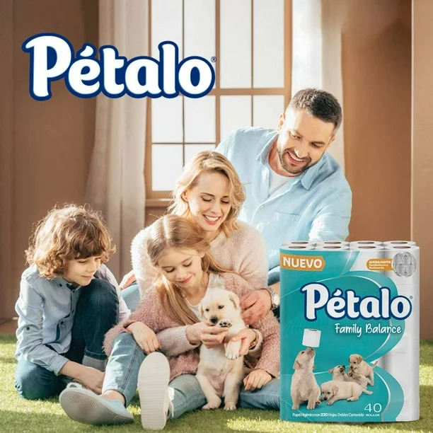 Papel Higiénico Petalo Family Balance 40 Rollos