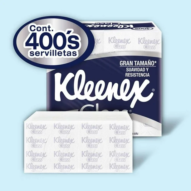 Servilletas Kleenex Class 2 Paquetes de 200 pzas