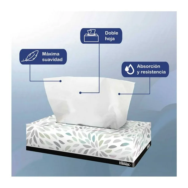 Pañuelos Faciales Kleenex 12 Cajas con 90 pzas c/u