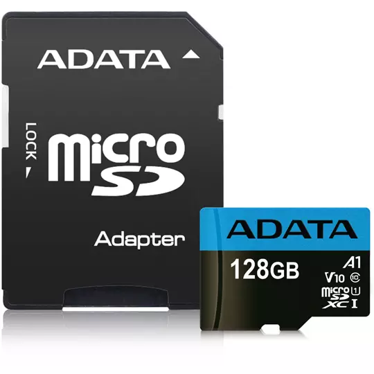 Memoria Premier, 128GB Microsdxc Clase 10, Con Adaptador