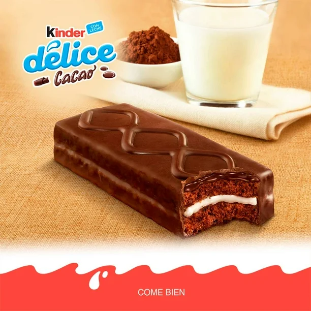 Pastelito Kinder Delice 15 pzas de 39 g c/u