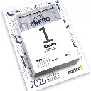 Calendario Exfoliador Fortec 2026 de 9.5x 13.5 cm