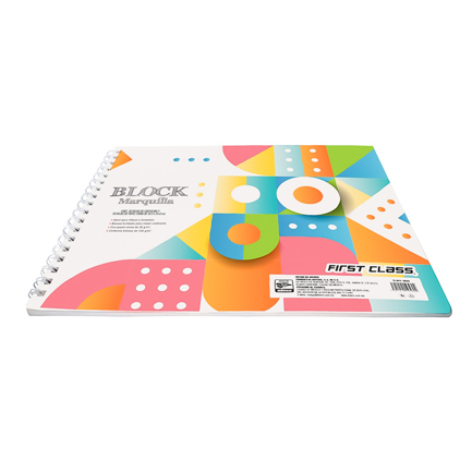 Cuaderno de dibujo Marquilla Dietrix Fist Class con papel de china con 30 hojas 32.2 X 24.6 cms