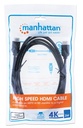 Cable Manhattan HDMI v1.3 m-m 3.0m bolsa