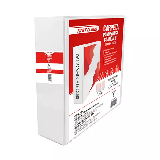 Carpeta 3 DIETRIX EN herraje D  blanca con ventana