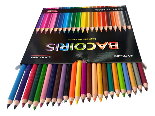 COLORES BACOIRIS LARGOS C/24 ATADO DE 5 PZAS.