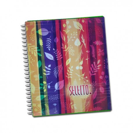 Cuaderno Profesional Selecto Espiral Cuadro Chico C5 Pasta Dura (Diseños Variables) [1091]
