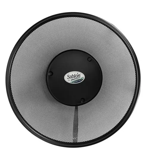 Cesto de Malla Redondo Metalico Sablon Color Negro