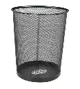 Cesto de Malla Redondo Metalico Sablon Color Negro