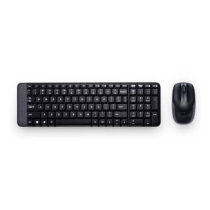 Kit Logitech Teclado y Mouse MK220 Negro.