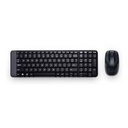 Kit Logitech Teclado y Mouse MK220 Negro.