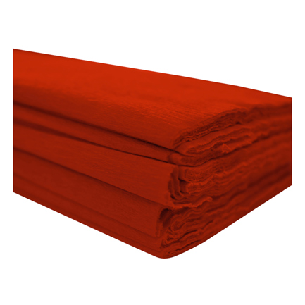 Papel crepe Dietrix 50 X 200 cms rojo paquete con 10 hojas