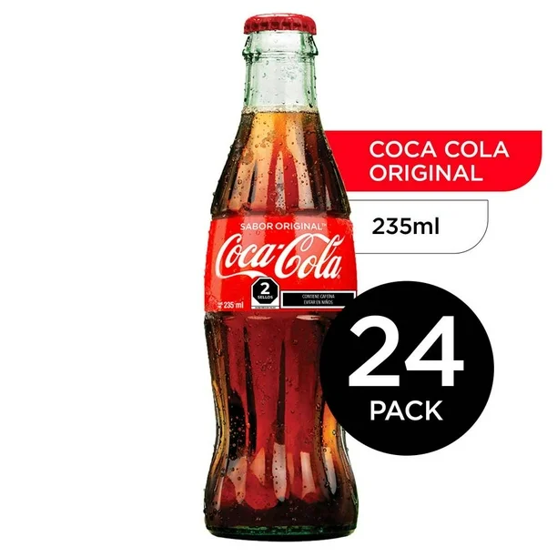 Refresco Coca-Cola Vidrio 24 pzas de 235 ml c/u