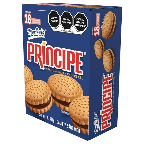 Galleta Príncipe Marinela Relleno Sabor a Chocolate 1.134 kg
